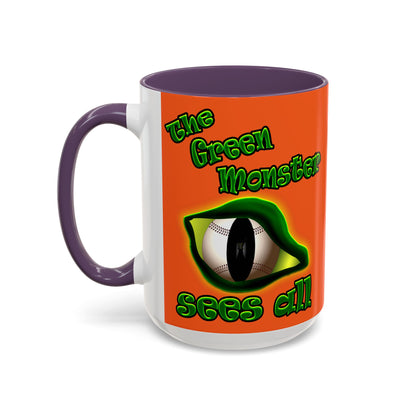 green monster - Accent Mug (orange)