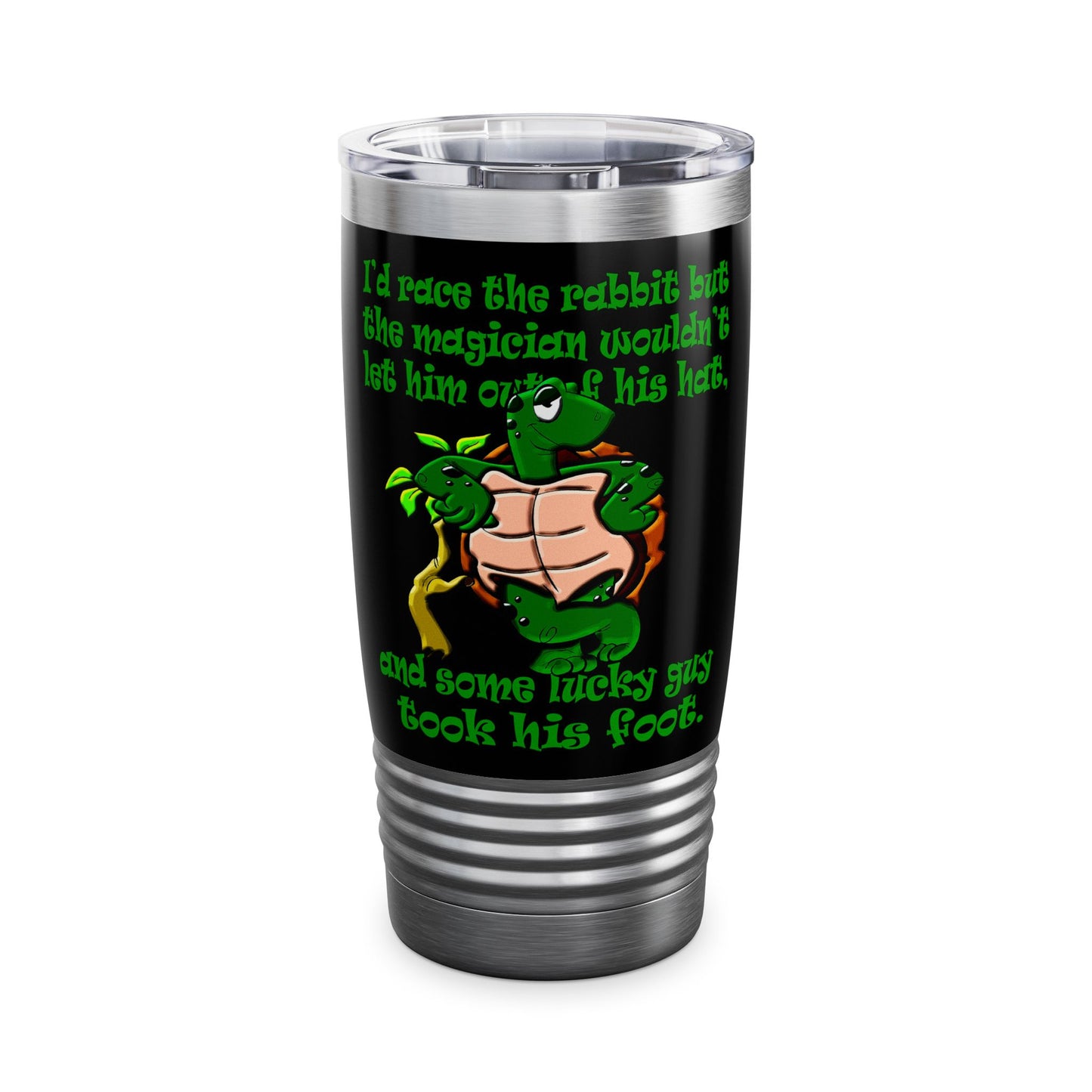 turtle race - Ringneck Tumbler, 20oz (black)