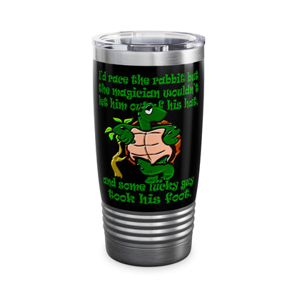 turtle race - Ringneck Tumbler, 20oz (black)