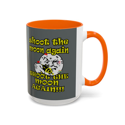 shoot the moon again - Accent Mug (dark grey)