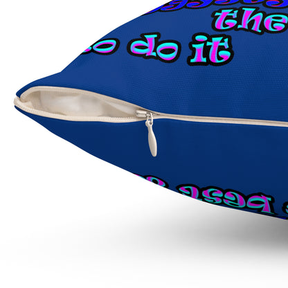 doggystyle - Spun Polyester Square Pillow - (dark blue)