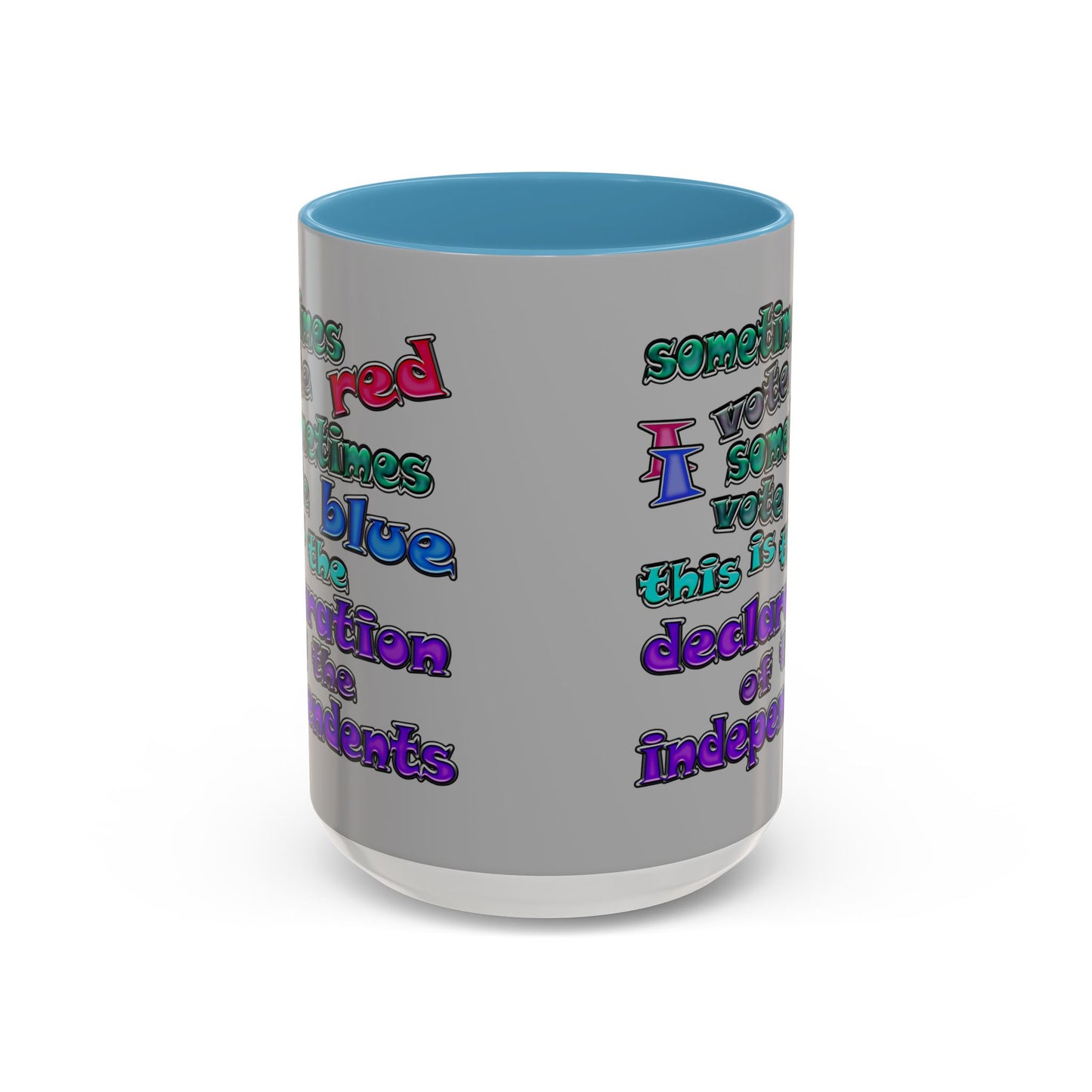 declaration of the independents - Accent Mug (light grey)