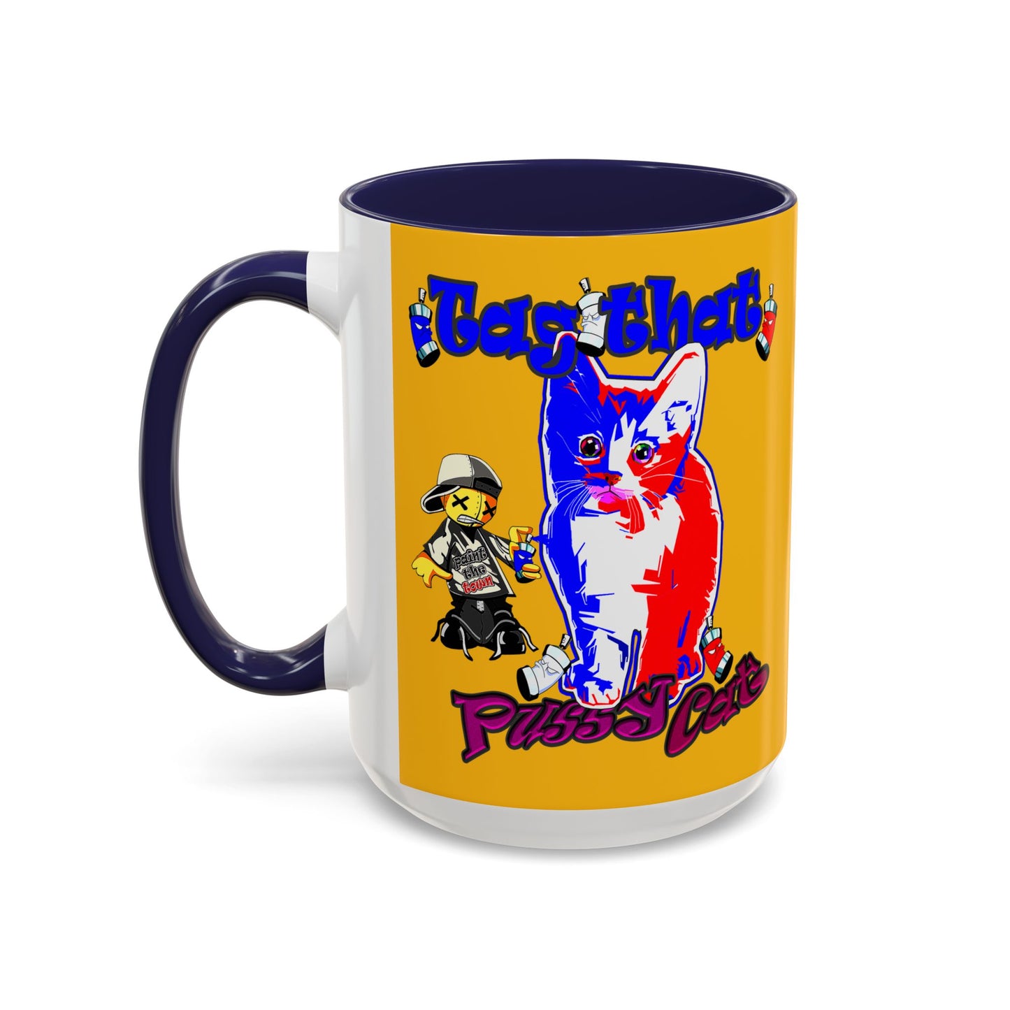 tag that - Accent Mug (yellow)