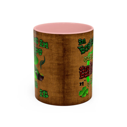 celtics logo - Accent Mug (brown papyrus)