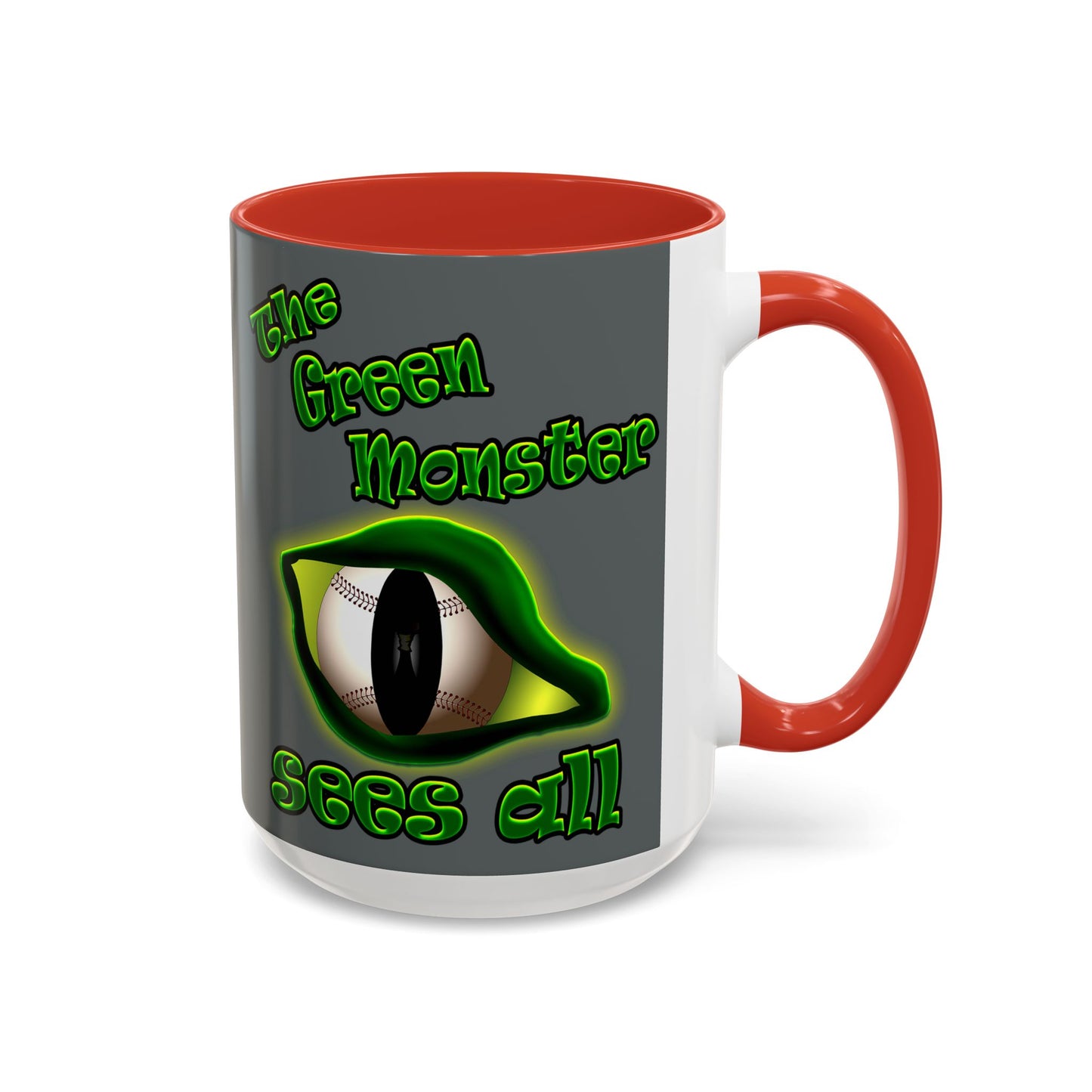 green monster - Accent Mug (dark grey)