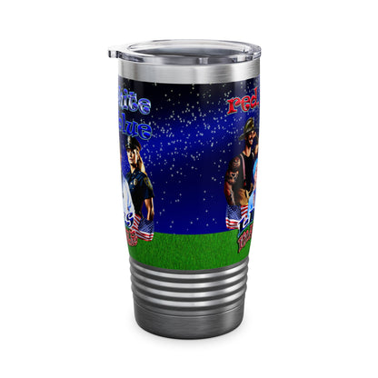 rw&b lives matter - Ringneck Tumbler, 20oz ('snoops' background)