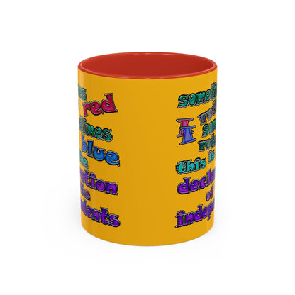 declaration of the independents - Accent Mug (yellow)