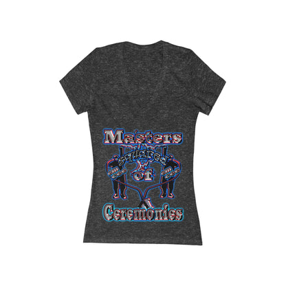 em cee squared - Women's Jersey Short Sleeve Deep V-Neck Tee