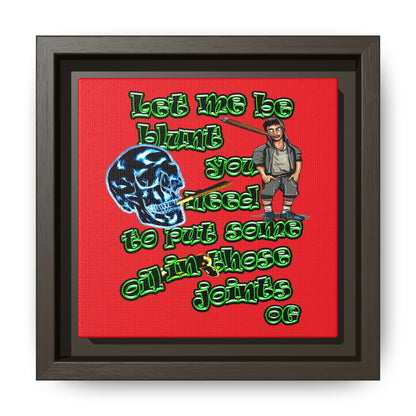 og - framed canvas art (red)