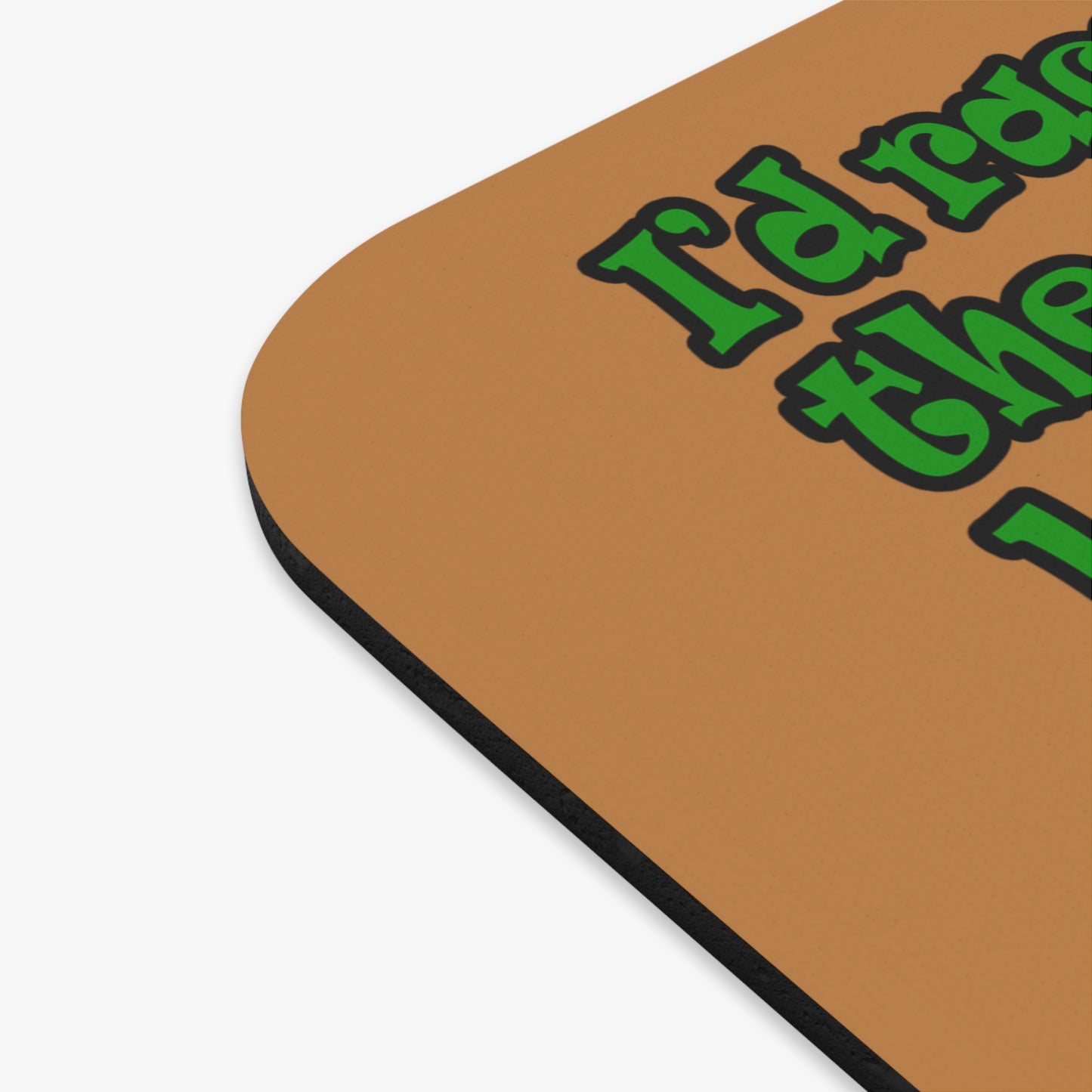 turtle race - Mouse Pad (Rectangle) (light brown)