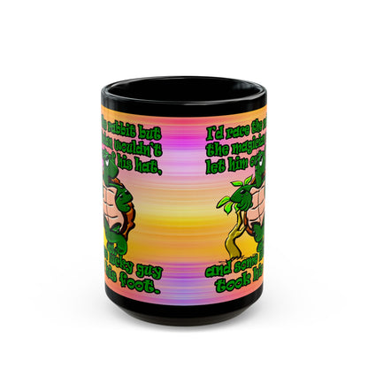 turtle race - Black Mug (color blur)