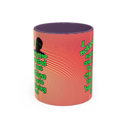 noticed you noticing - Accent Mug (yellow-orange wave)