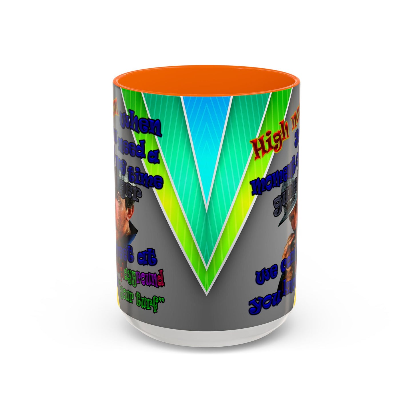 high noon - Accent Mug (rainbow split)
