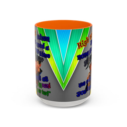 high noon - Accent Mug (rainbow split)