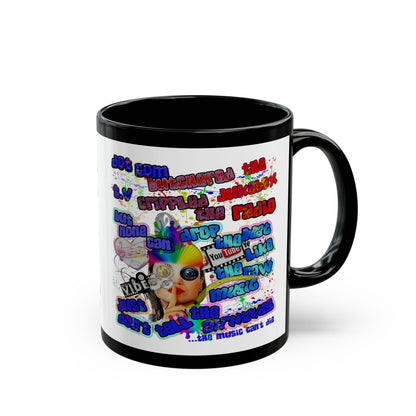 drop the beat - Black Mug (white)