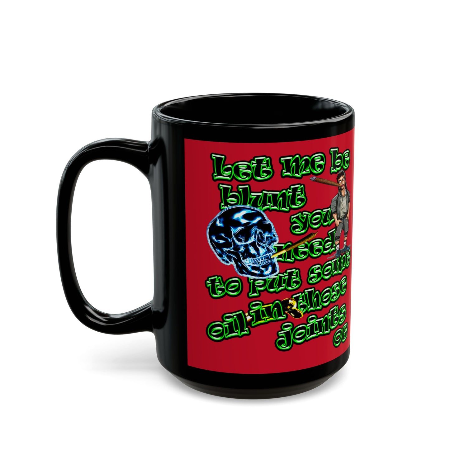 og - Black Mug (dark red)