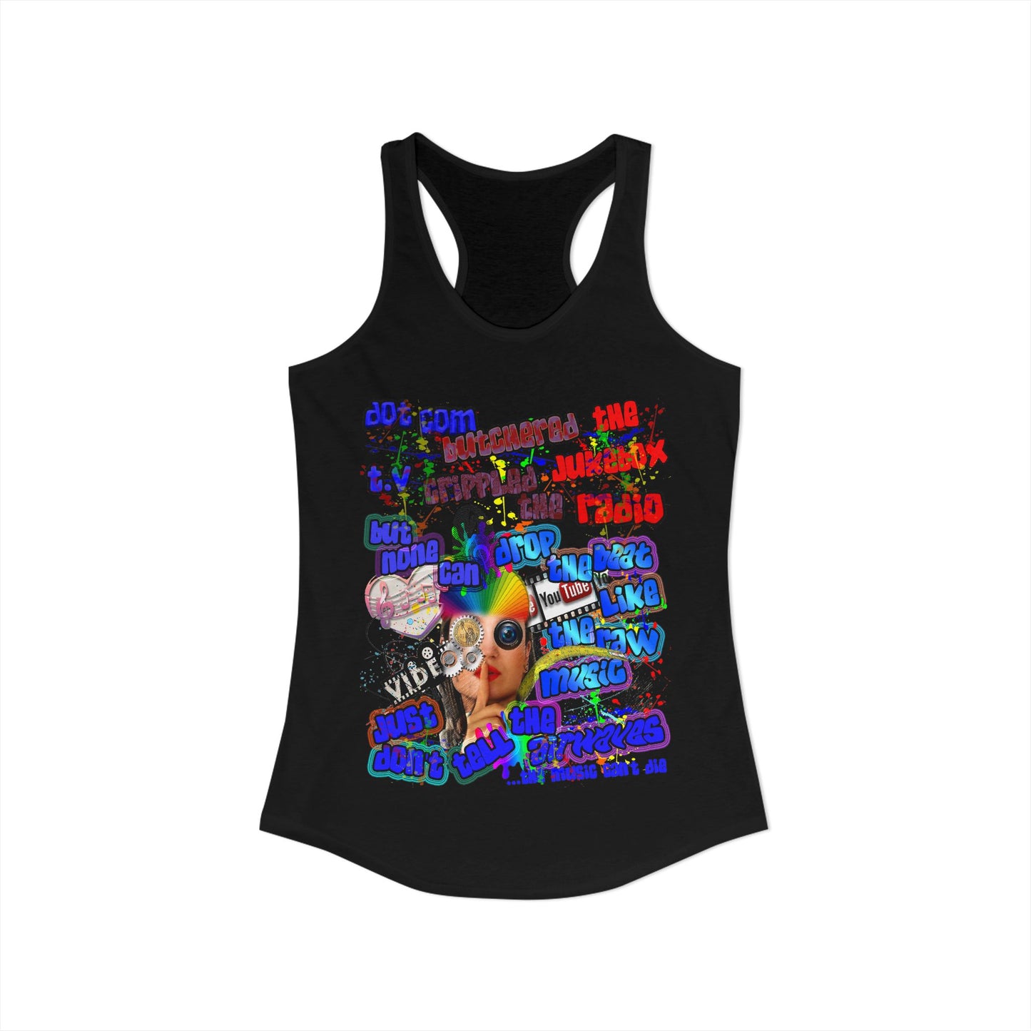 drop the beat - Women's Ideal Racerback Tank