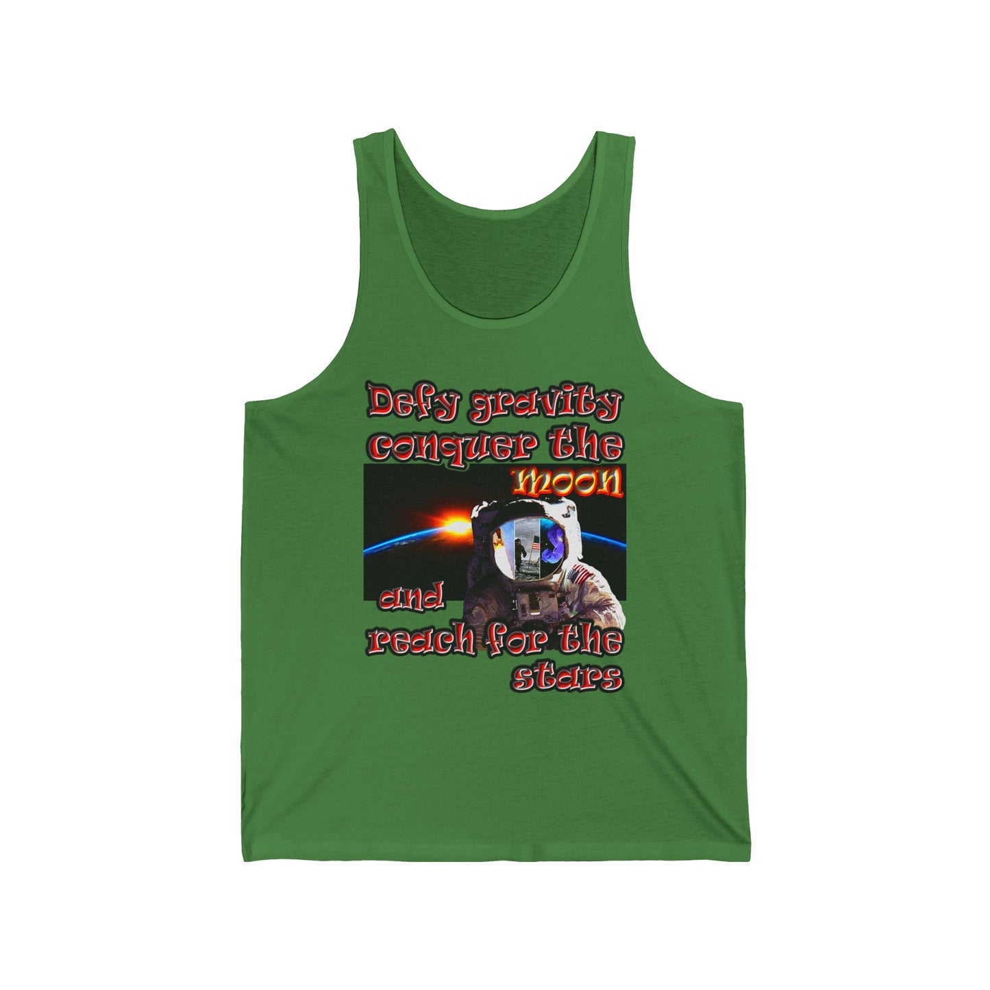 defy conquer reach - Unisex Jersey Tank
