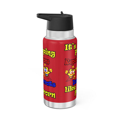 popping like popcorn - Gator Tumbler, 32oz (dark red)