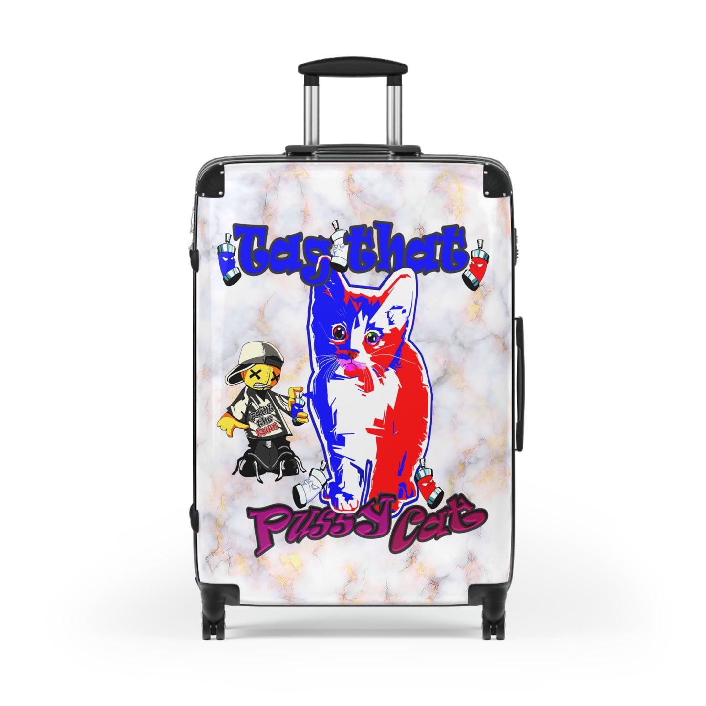 tag that - Suitcase (white marble)