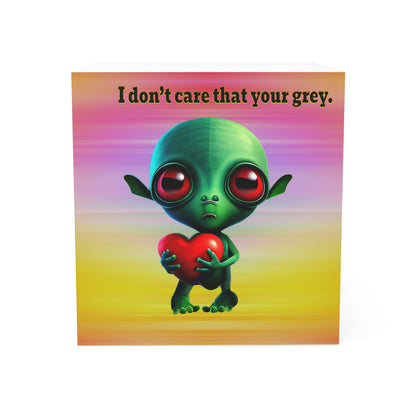 I don't care that your grey - note cube (color blur)