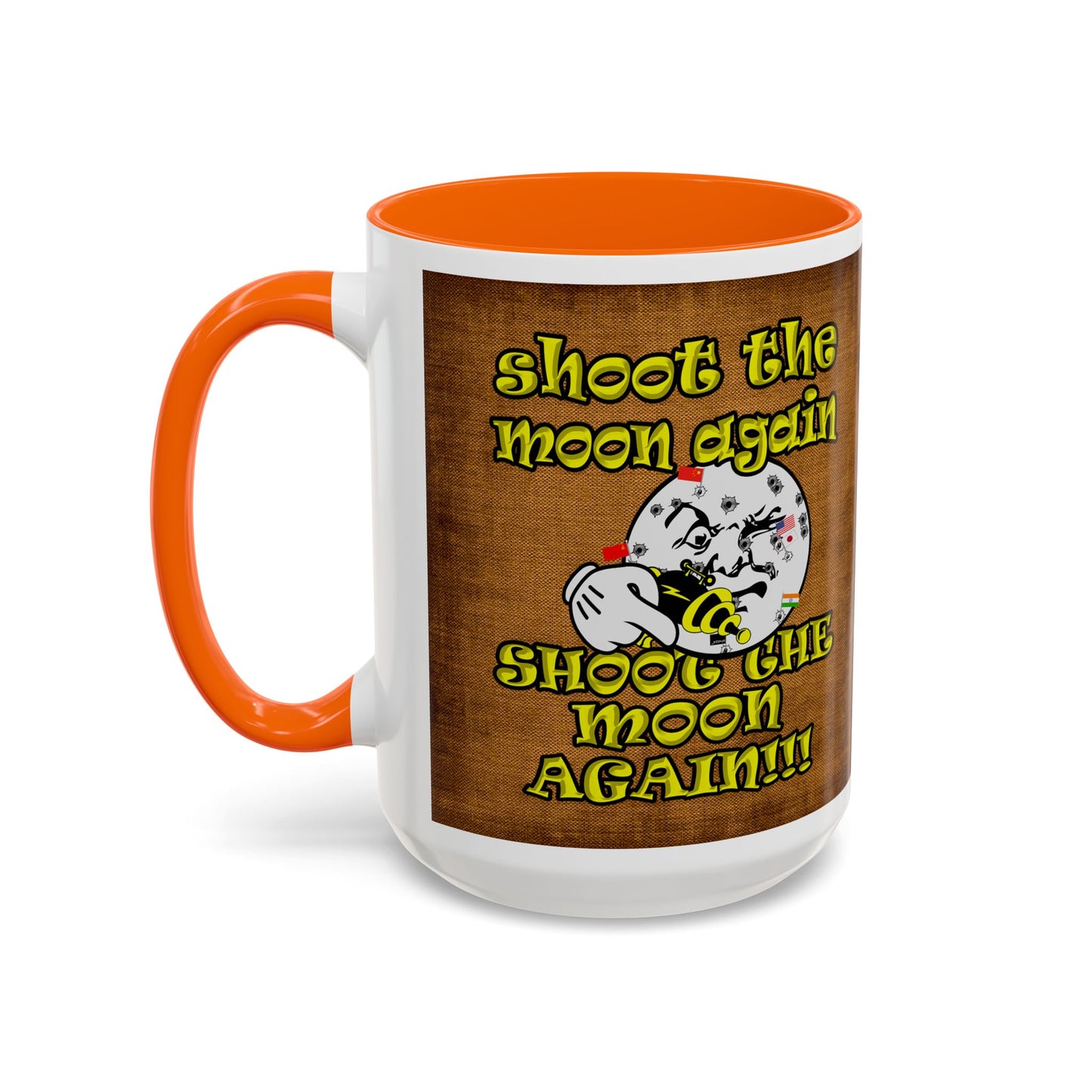 shoot the moon again - Accent Mug (brown papyrus)