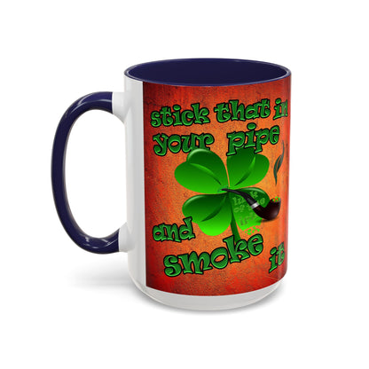 celtics logo - Accent Mug (burnt orange)