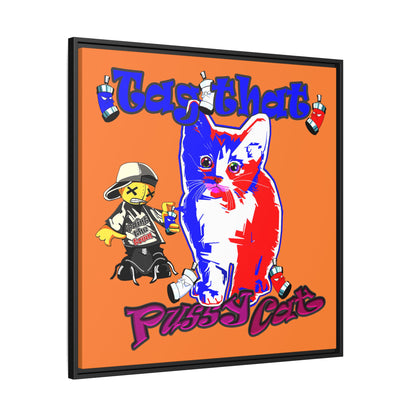 tag that - framed canvas art (crusta)
