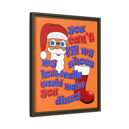 santa's shoes - framed canvas art (crusta)
