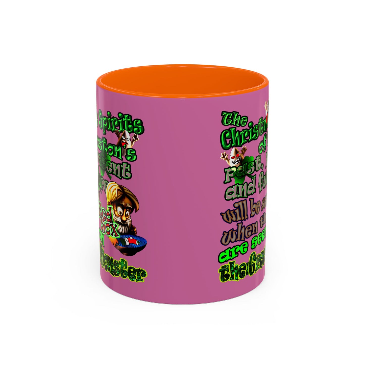 christmas spirits of boston - Accent Mug (light pink)