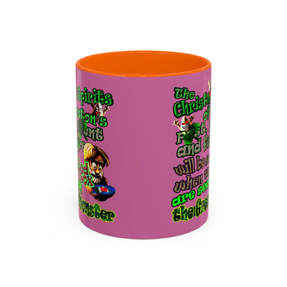 christmas spirits of boston - Accent Mug (light pink)