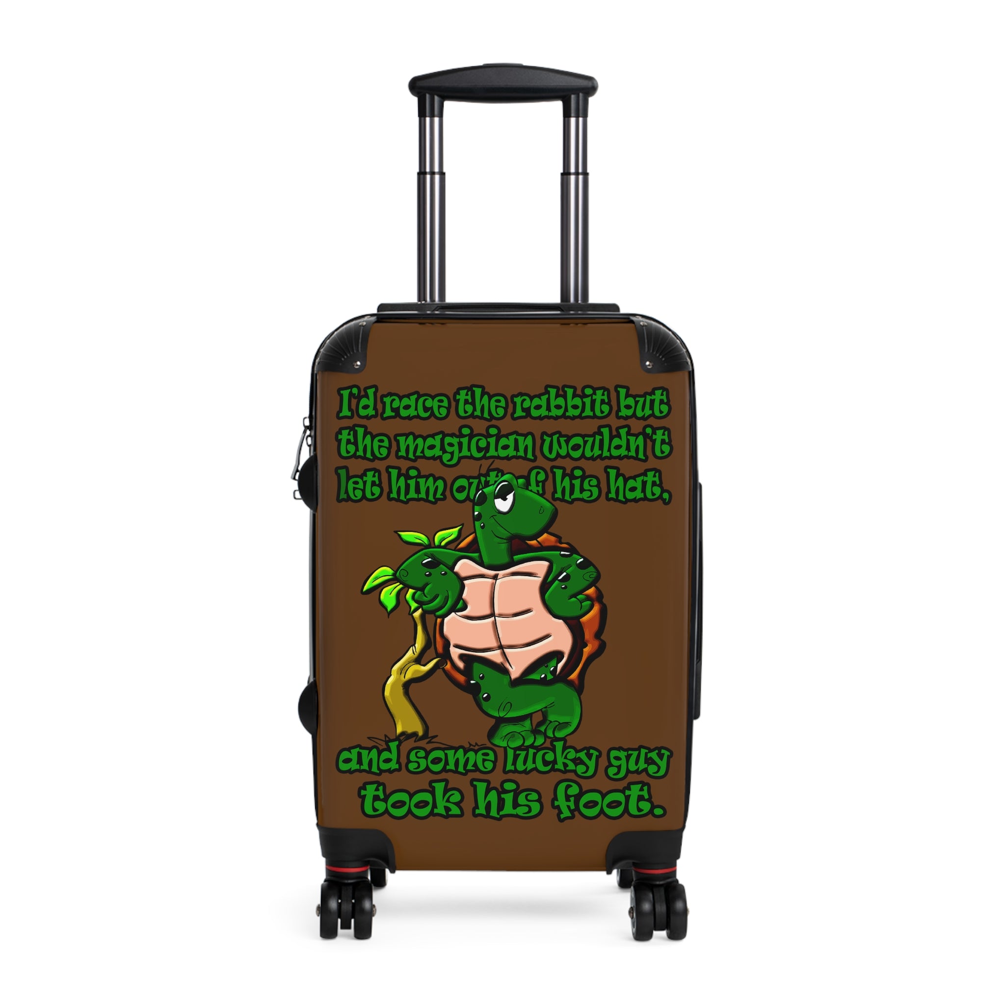 turtle race - Suitcase (brown)