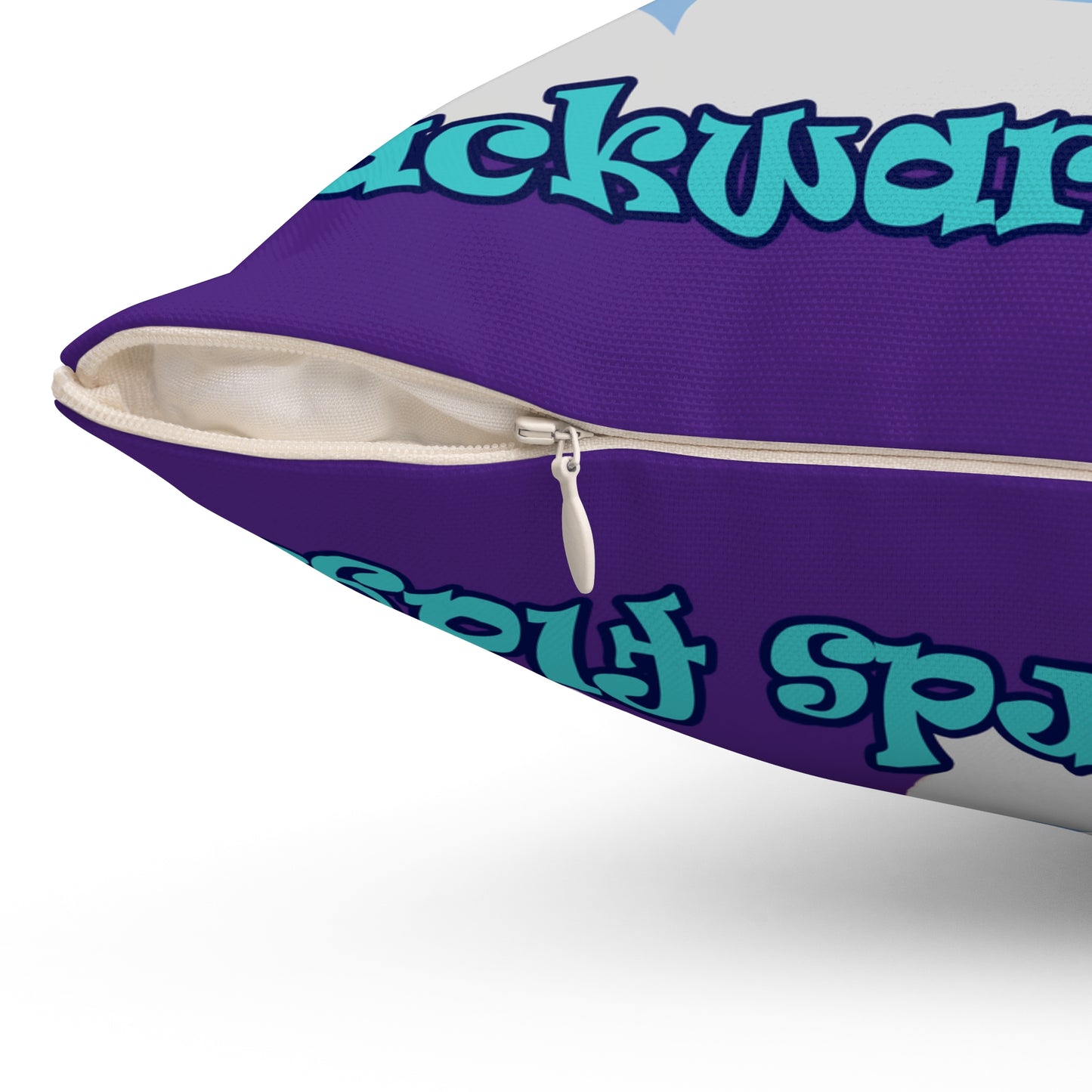 shoot for the stars - Spun Polyester Square Pillow - (purple)