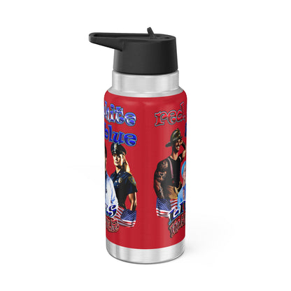 rw&b lives matter - Gator Tumbler, 32oz (dark red)