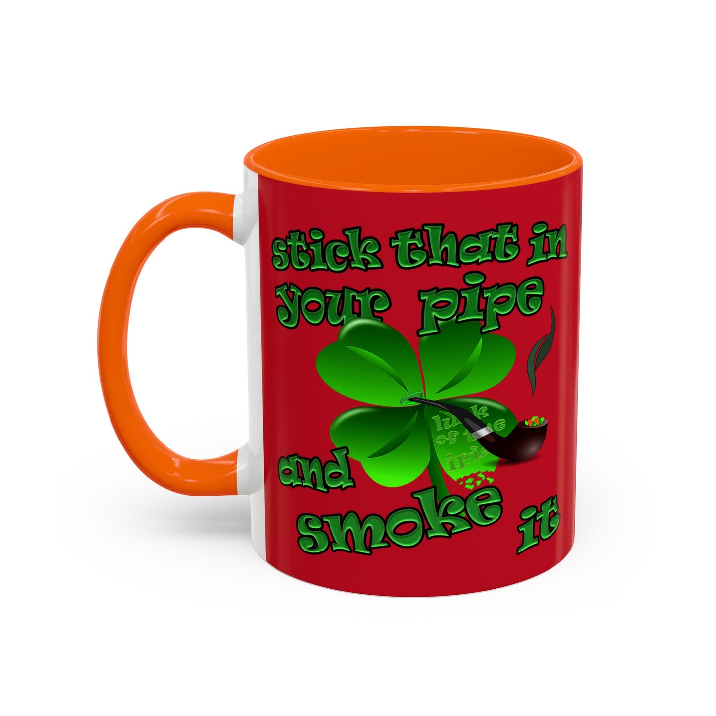 celtics logo - Accent Mug (dark red)