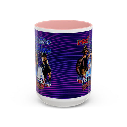 rw&b lives matter - Accent Mug (purple wave)