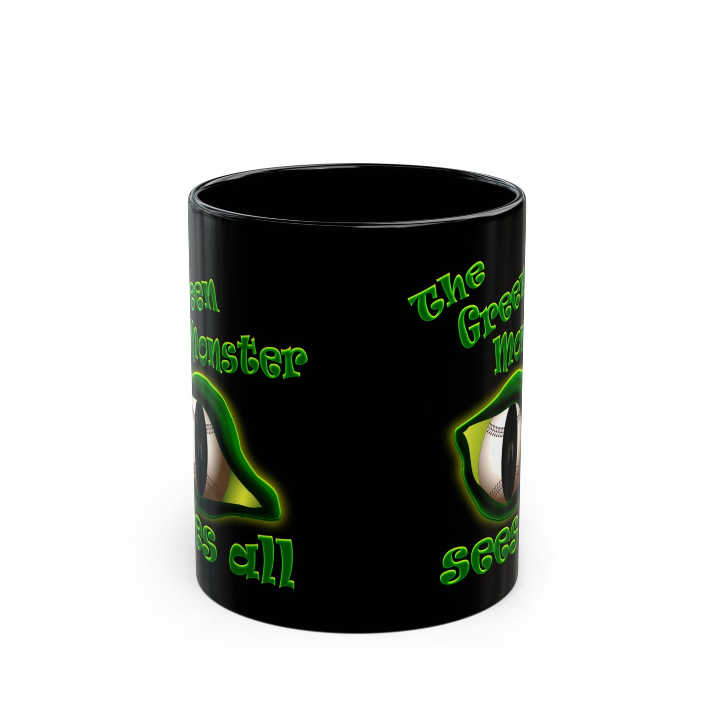 green monster - Black Mug (black)