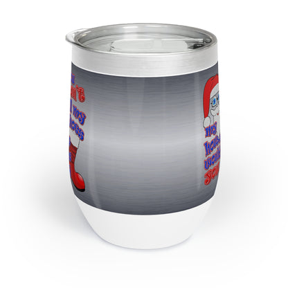 santa's shoes - Chill Wine Tumbler (brushed nickel)