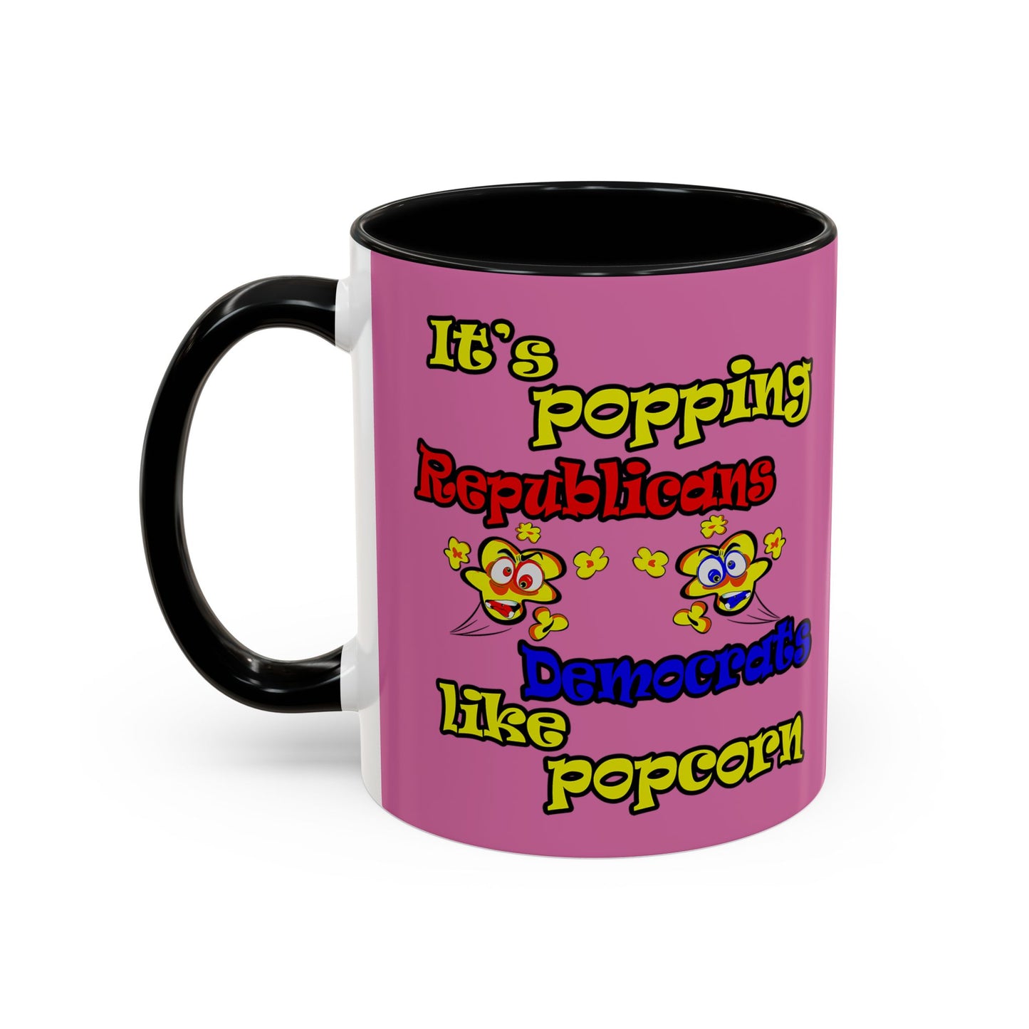 popping like popcorn - Accent Mug (light pink)