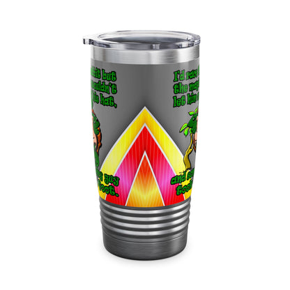turtle race - Ringneck Tumbler, 20oz (rainbow split)