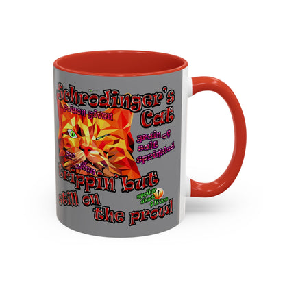 schrodinger's cat - Accent Mug (grey)
