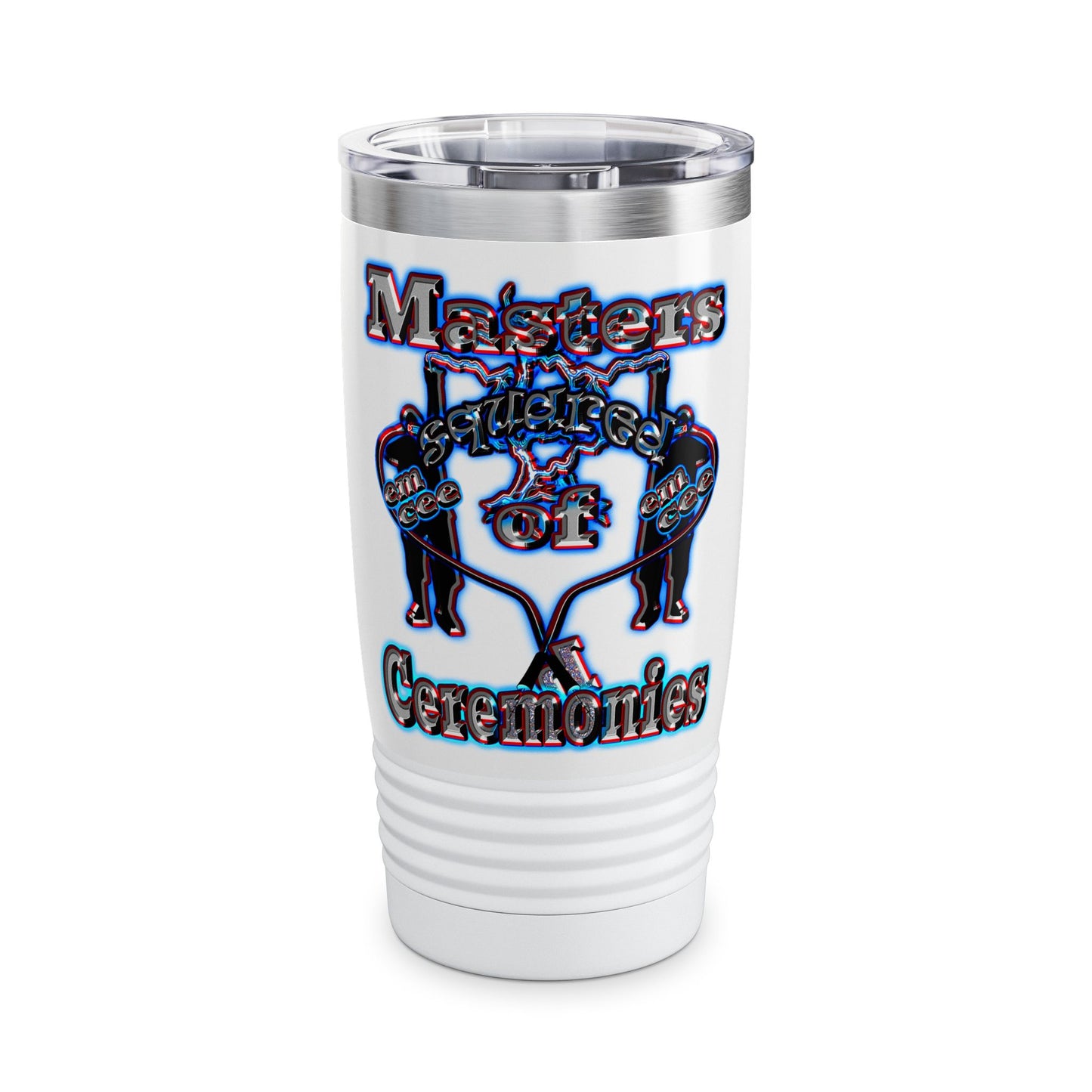 em cee squared - Ringneck Tumbler, 20oz (white)