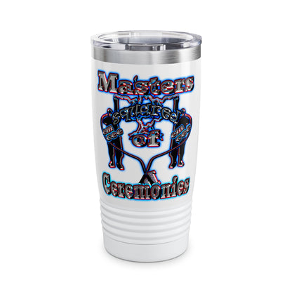 em cee squared - Ringneck Tumbler, 20oz (white)