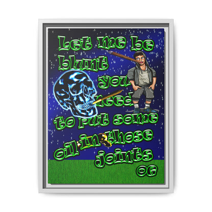 og - framed canvas art ('snoops' background)