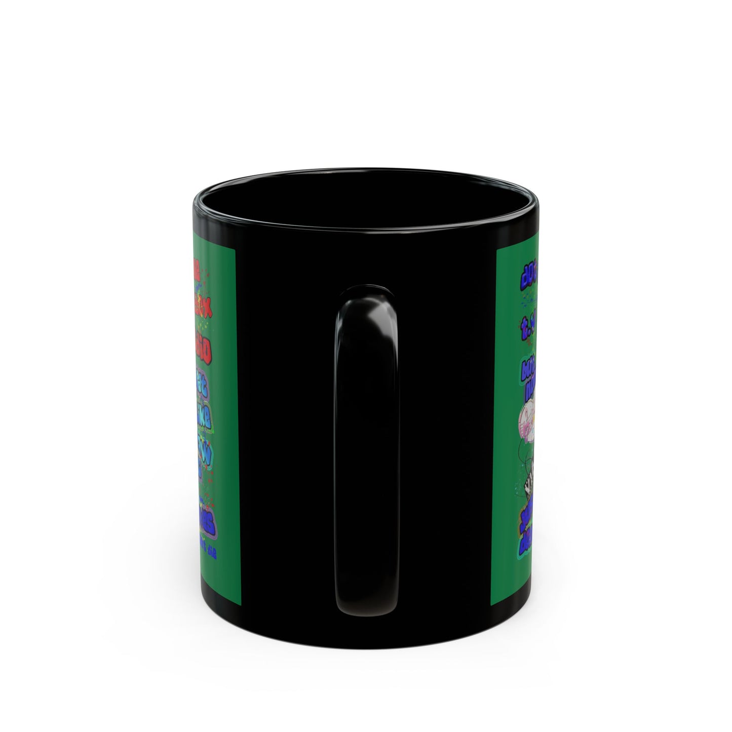 drop the beat - Black Mug (dark green)