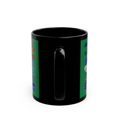 drop the beat - Black Mug (dark green)