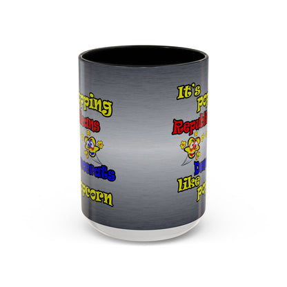 popping like popcorn - Accent Mug (brushed nickel)