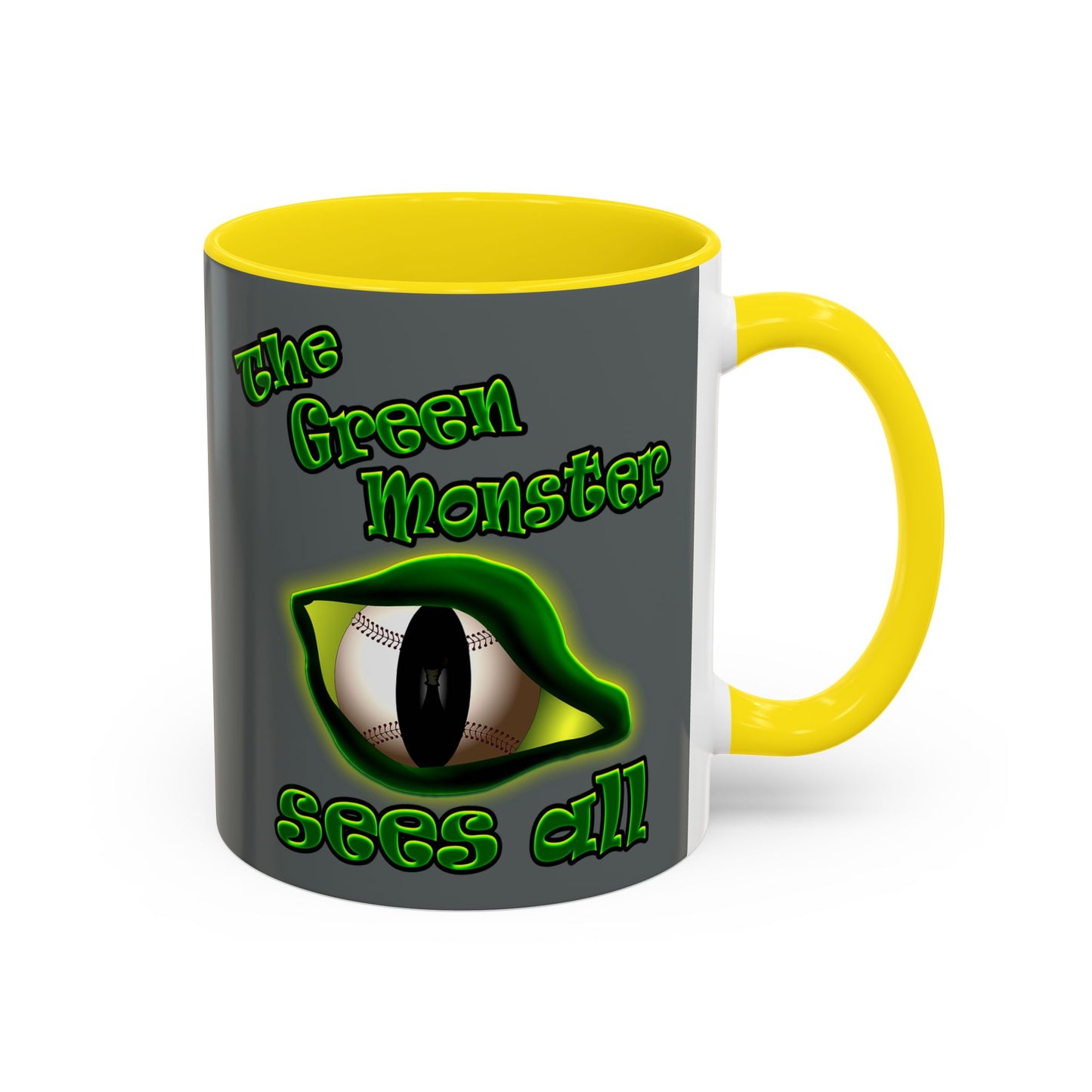 green monster - Accent Mug (dark grey)