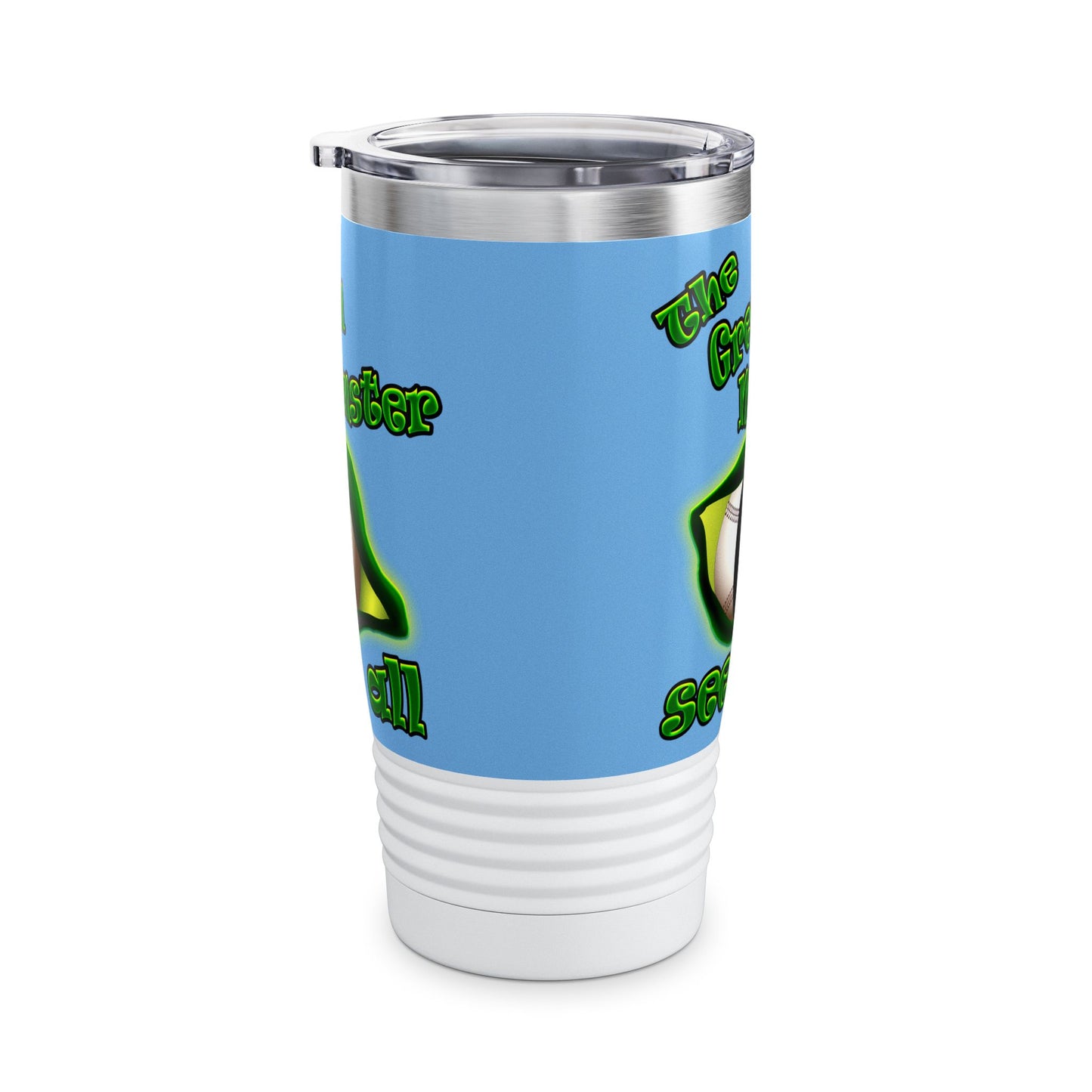 green monster - Ringneck Tumbler, 20oz (light blue)