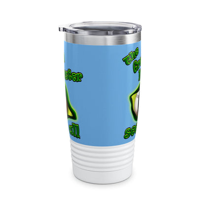 green monster - Ringneck Tumbler, 20oz (light blue)